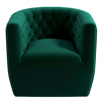 Ashcroft Delaney Swivel Chair - Cream