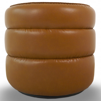 Ashcroft Walden Swivel Chair - Vegan Tan Leather