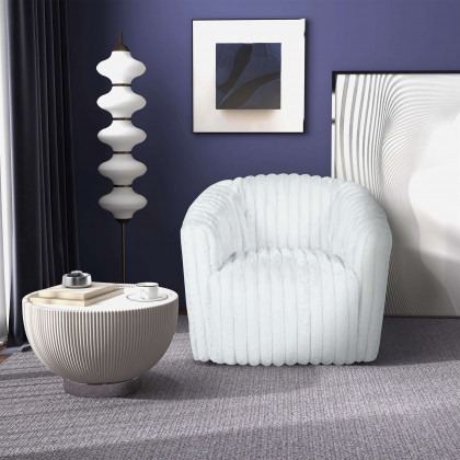 Ashcroft - Mira Velvet Swivel Chair