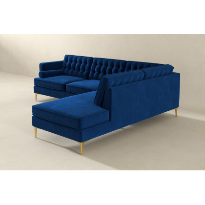 Ashcroft Brooke Sectional Sofa Right Facing - Blue
