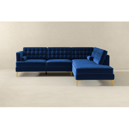 Ashcroft Brooke Sectional Sofa Right Facing - Blue
