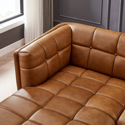 Ashcroft Addison Sectional Sofa – Left Facing Chaise, Ash Gray Fabric