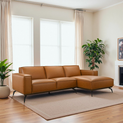 Ashcroft - Brenham Easy Clean Modern Right Sectional Sofa & Chaise