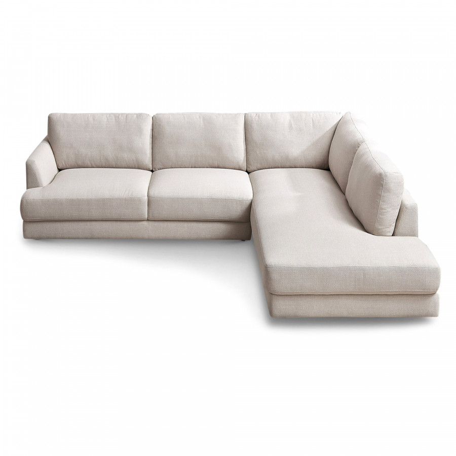 Ashcroft Glander Cozy Sectional Sofa - Gray, Left Facing