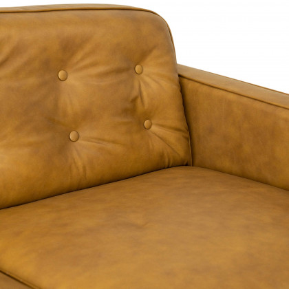 Ashcroft - Braxton Tan Leather Sofa