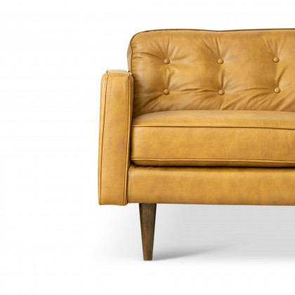 Ashcroft - Braxton Tan Leather Sofa