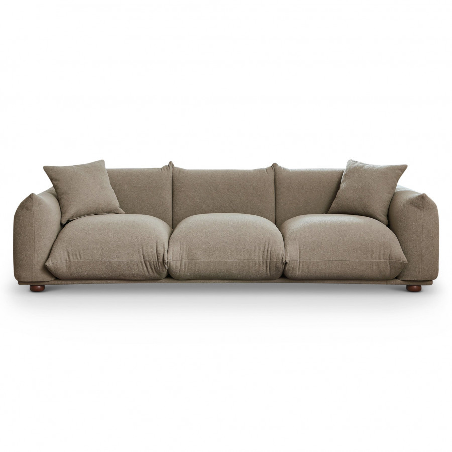 Ashcroft Kely 100" Boucle Upholstered Sofa – Mocha