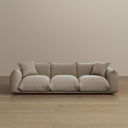Ashcroft Kely 100" Boucle Upholstered Sofa – Mocha