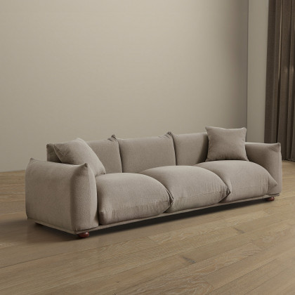Ashcroft Kely 100" Boucle Upholstered Sofa – Mocha