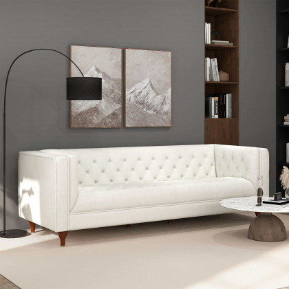 Ashcroft - Evelyn Mid-Century Modern Luxury Chesterfield Sofa