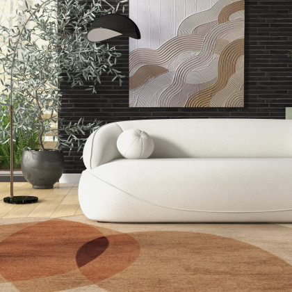 Ashcroft Andrew Boucle Sofa - Beige