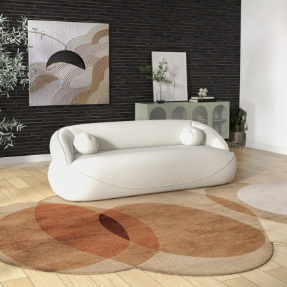 Ashcroft Andrew Boucle Sofa - Beige