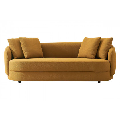 Ashcroft Dylan Modern French Boucle Sofa - Yellow