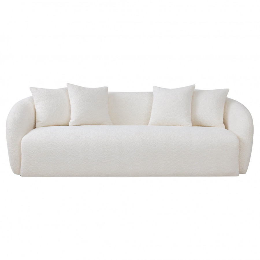 Ashcroft - Linden Ivory Boucle Sofa