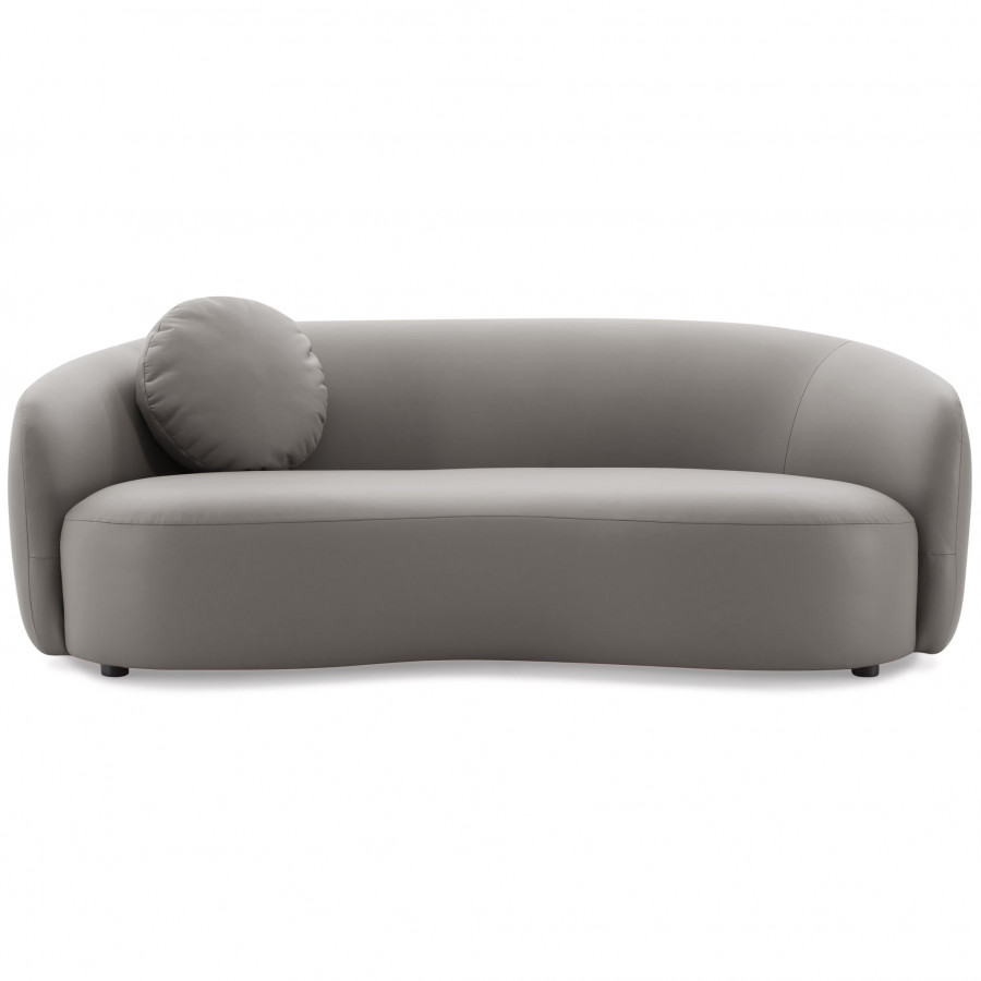 Ashcroft Porter PU Leather Sofa - Gray