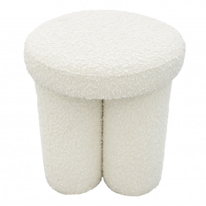 Ashcroft - Wesley Ivory Boucle Stool