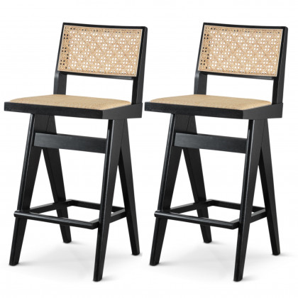 Ashcroft Keira Bar Stool (Set of 2) – Rattan