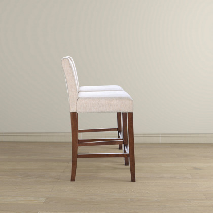 Ashcroft - Dorian Beige Fabric Counter Chair (Set of 2)