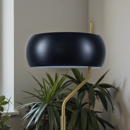 Ashcroft - Flux Table Lamp in Black Outer and White Inner