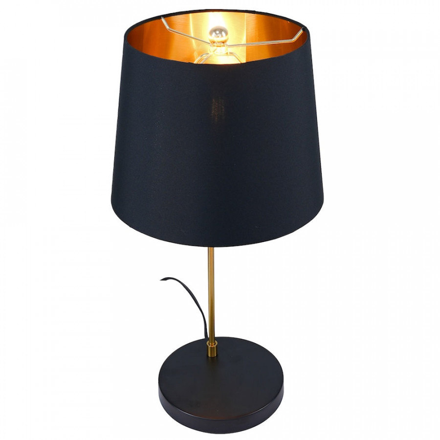 Ashcroft - Lustrous Table Lamp - Black outer and Gold inner