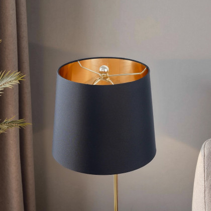 Ashcroft - Lustrous Table Lamp - Black outer and Gold inner