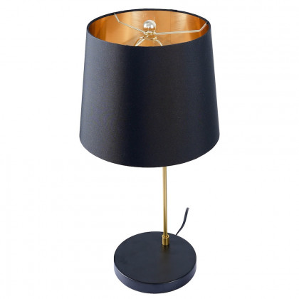 Ashcroft - Lustrous Table Lamp - Black outer and Gold inner