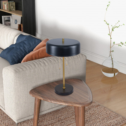 Ashcroft - Obni Table Lamp with Black outer and White inner