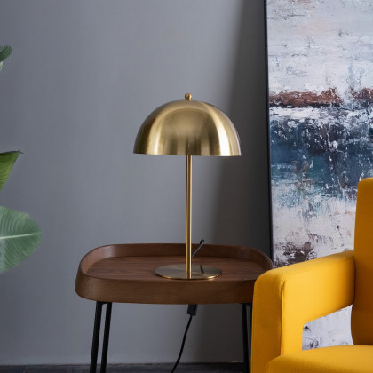 Ashcroft - Tundra Table Lamp - Gold outer - White inner