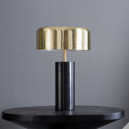 Ashcroft - Kinetic Table Lamp in Gold outer and White inner