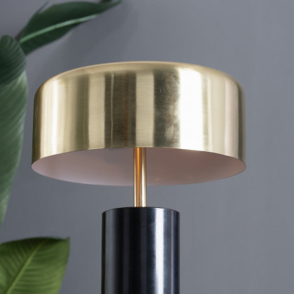 Ashcroft - Kinetic Table Lamp in Gold outer and White inner
