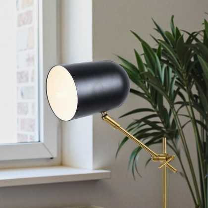Ashcroft - Lumora Table Lamp - Black outer in White inner