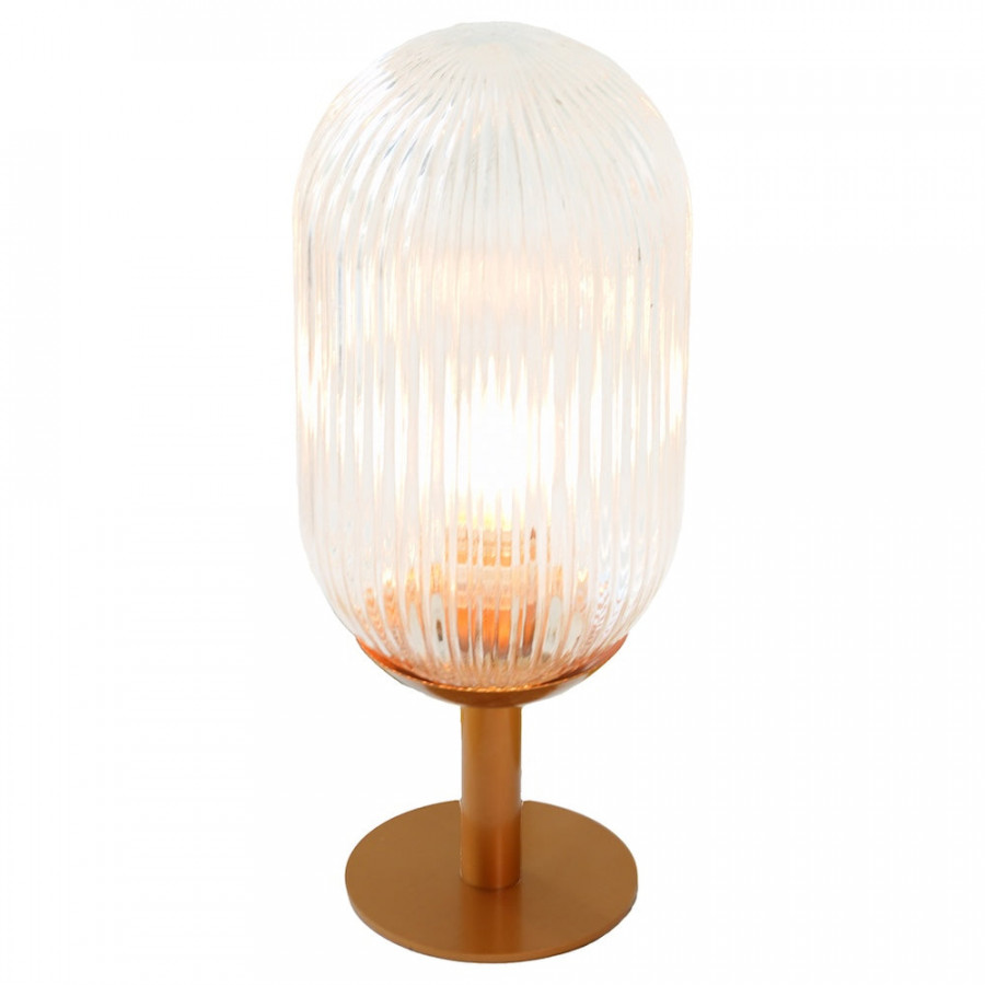 Ashcroft - Clario Bronze Clear Glass Table Lamp