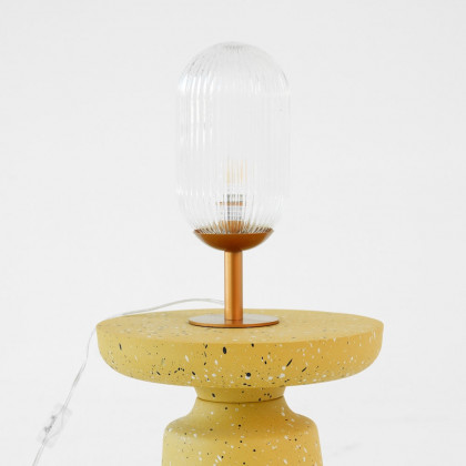 Ashcroft - Clario Bronze Clear Glass Table Lamp