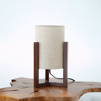 Ashcroft - Sylva Glass Table Lamp With Gray Shade