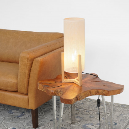 Ashcroft - Rayna Table Lamp Oak and Natural