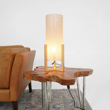 Ashcroft - Rayna Table Lamp Oak and Natural