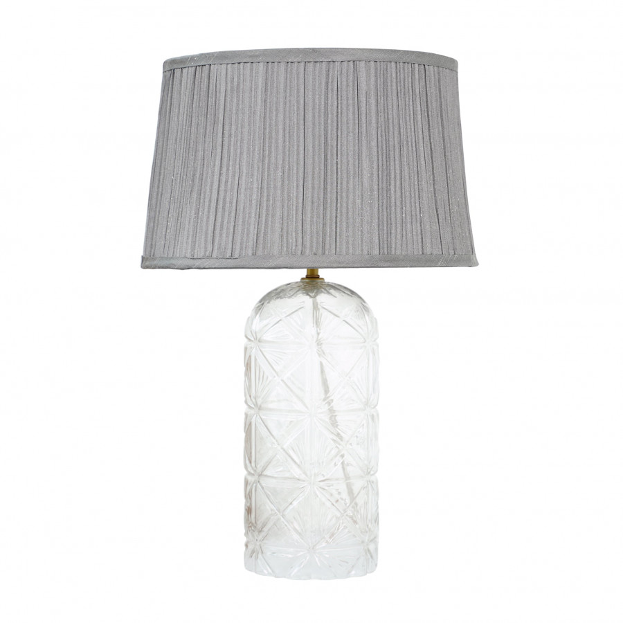 Ashcroft - Luxora Table Lamp Gold in Clear and Gray