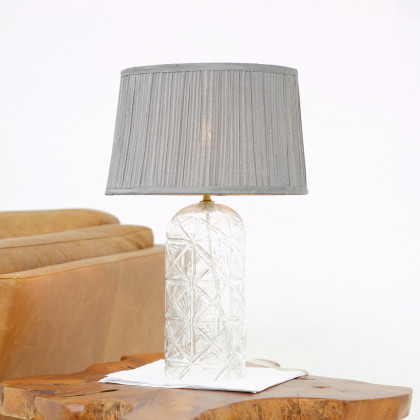 Ashcroft - Luxora Table Lamp Gold in Clear and Gray