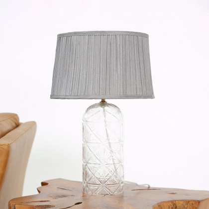 Ashcroft - Luxora Table Lamp Gold in Clear and Gray