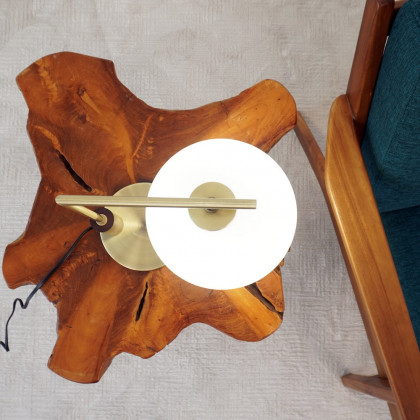 Ashcroft - Wander Right Angle Glass Table Lamp - Bronze