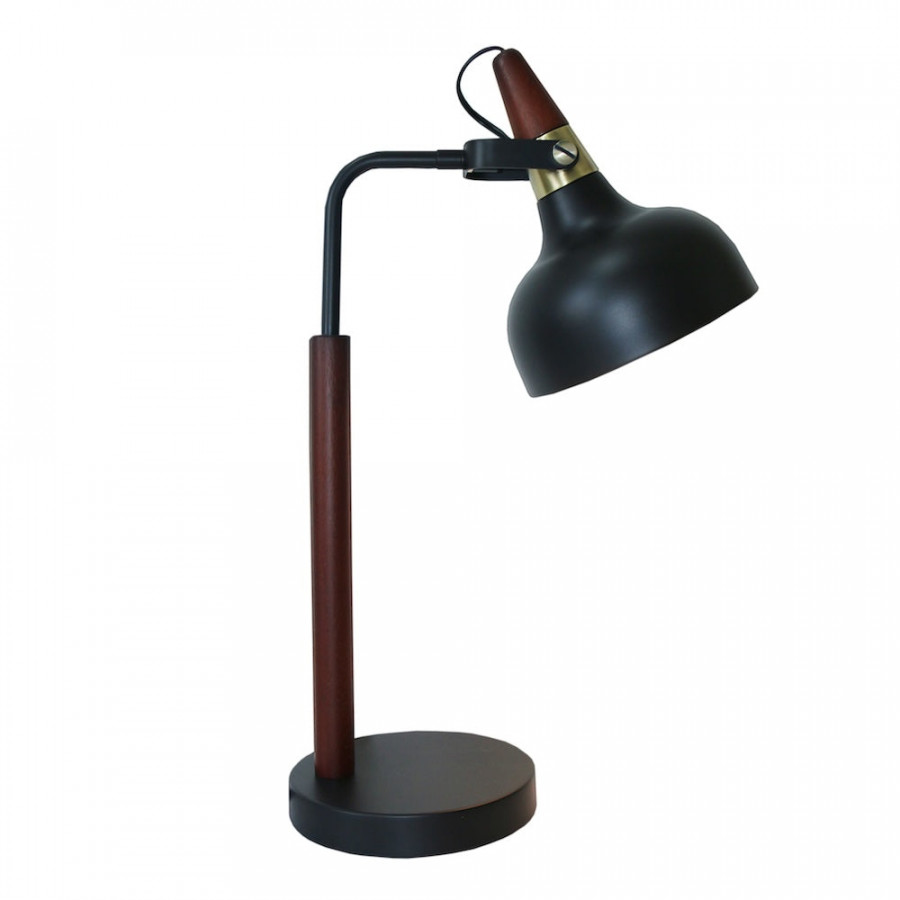 Ashcroft - GlowLite Black Table Lamp with Cone Shade