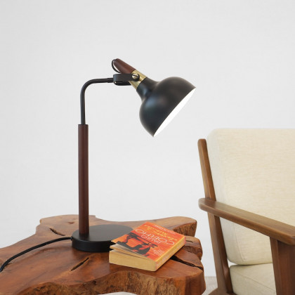 Ashcroft - GlowLite Black Table Lamp with Cone Shade