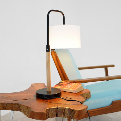 Ashcroft - Arcus Paniz Simple Table Lamp with Cylinder Shade