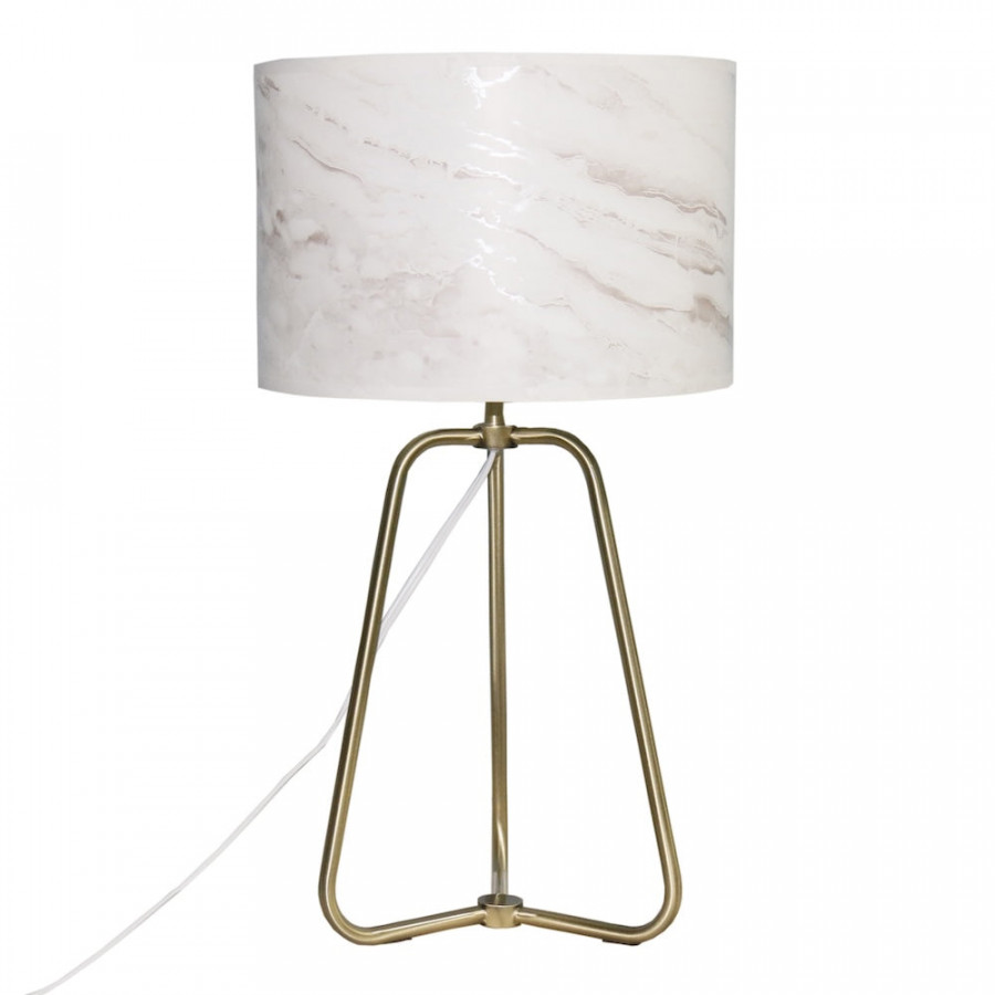Ashcroft - Optima Marble Lampshade Table Lamp - Bronze