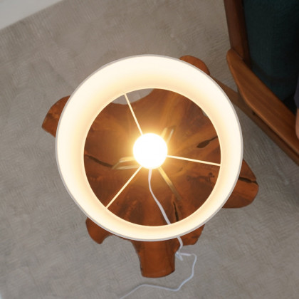 Ashcroft - Optima Marble Lampshade Table Lamp - Bronze
