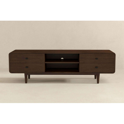 Ashcroft Alexa Mid-Century Modern Style TV Stand - Brown, 71"