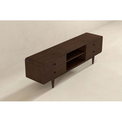 Ashcroft Alexa Mid-Century Modern Style TV Stand - Brown, 71"