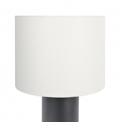 Ashcroft - Aura Black Table Lamp with On/Off Switch Black Block Base