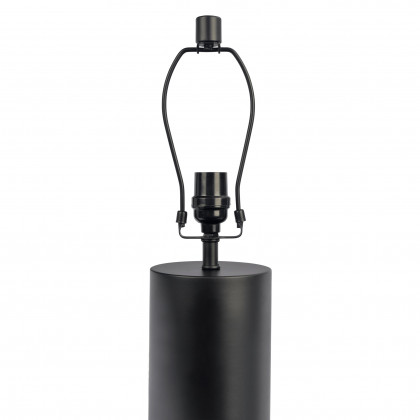 Ashcroft - Aura Black Table Lamp with On/Off Switch Black Block Base