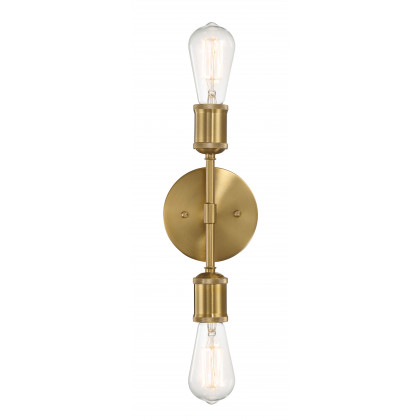 Ashcroft - Reverie Double Lights Bathroom Wall Sconce over Mirror Bedroom Hallway Entryway 5"W × 10.75"H × 5"E